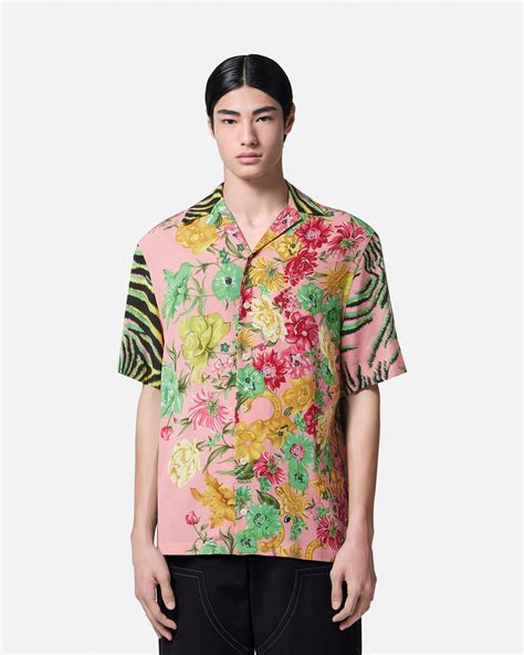 tiger big slim fit camicia versace nera|Wildflower West Tiger Shirt .